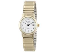 Regent Damen Analog Quarz Uhr mit Edelstahl beschichtet Armband 12300078
