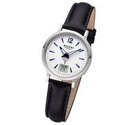 Regent Damen Armbanduhr Analog-Digital Lederarmband schwarz URFR284
