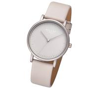 Regent Damen Armbanduhr Analog Lederarmband grau URBA810