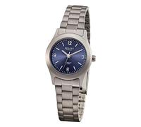 REGENT Damen Armbanduhr Analog Metallarmband grau URF1440 Analoguhr