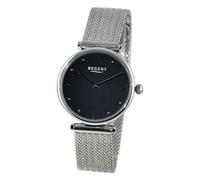 REGENT Damen Armbanduhr Analog Metallarmband Silber UR2251589 Analoguhr