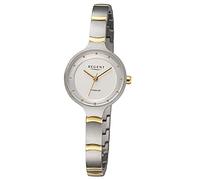 Regent Damen Armbanduhr aus Titan in der Farbe Silber-Gold 26mm, Wasserdichtigkeit: 3Bar, 12290500