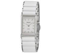 REGENT Damen-Armbanduhr Edelstahl/Keramik Weiß F-1581