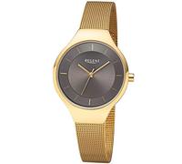 REGENT Damen-Armbanduhr Edelstahl mit Milanaiseband Edelstahl IPG BA-456