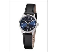 Regent Damen-Armbanduhr Elegant Analog Leder-Armband schwarz Quarz-Uhr Ziffernblat...