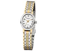 Regent Damenarmbanduhr F393 bicolor Edelstahl vergoldet