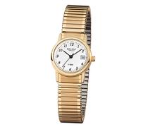 REGENT Uhr Damenuhr 76104599 klassische Damenuhr FLEX Zugband vergoldet