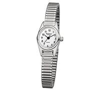 Regent Damen-Armbanduhr Silber Analog F-262 Edelstahl-Armband D4URF262 Analoguhr
