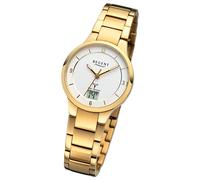 Regent Damen Funkuhr Analog-Digital Metallarmband gold URFR289