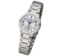 Regent Damen Funkuhr Analog-Digital Metallarmband silber URFR270