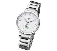 Regent Damen Funkuhr Analog-Digital Metallarmband silber URFR287