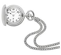 Regent Damen Umhängeuhr Savonnette 70 cm Kette 26 MM Quarz Weißes Zifferblatt Arabische Zahlen P-764