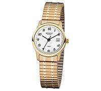 Regent Quarzuhr »URF886 Damen Herren-Armbanduhr gold Analog«, (Analoguhr), Damen, Herren Armbanduhr rund, klein (ca. 27mm), Metall, Elegant
