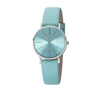 REGENT - Damenarmbanduhr Edelstahl Regent BA-890 mit Lederarmband