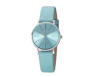 REGENT - Damenarmbanduhr Edelstahl Regent BA-890 mit Lederarmband