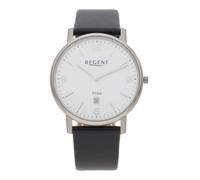 Regent Damenarmbanduhr F-1449 Leder, Titan, Quarz, Datumsanzeige