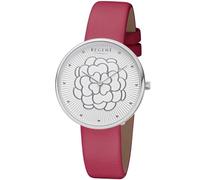 REGENT Damenuhr 36 MM mit Blüten Motiv Weiß/Rot BA-602