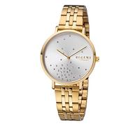 REGENT Damenuhr 36 MM mit Edelstahl Gliederarmband Goldfarben BA-596