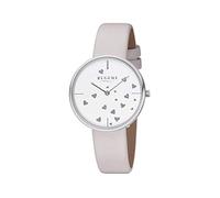 REGENT Damenuhr 36 MM mit Glitzer Herzen Weiß/Beige BA-606