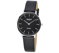 Regent F1585 Damenuhr Edelstahl Keramik Schwarz Ø 34 mm