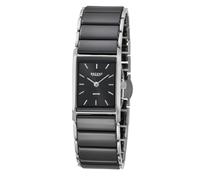 Quarzuhr REGENT, silber (schwarz, silberfarben), Armbanduhren, Damen, Armbanduhr, Damenuhr, analog (33021667-0) schwarz, silberfarben