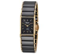 Quarzuhr REGENT, schwarz, goldfarben, Armbanduhren, Damen, Armbanduhr, Damenuhr, analog (75764921-0) schwarz, goldfarben
