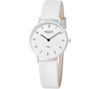 REGENT Damenuhr EDITION WEISS BA-849, weiß/silberfarbend, mit Lederband