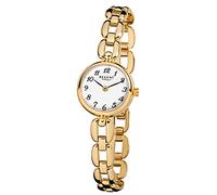 Regent Damenuhr F801 Edelstahl goldplattiert