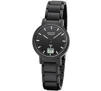 Regent Damenuhr Funkuhr Saphire Glas Edelstahl IPB Black IP FR-266