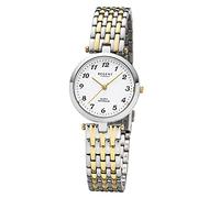 Regent Damenuhr mit Bicolor Edelstahlband und Faltschließe 28 MM Durchmesser Saphirglas F-1323