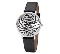 REGENT Damenuhr mit Kunstlederband Quarz 36 MM Durchmesser Strass BA-653