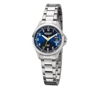 REGENT Damenuhr mit Saphirglas Stahl/Blau 5 Bar 12221200