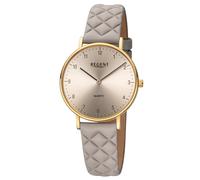 Regent BA-855 Damenuhr Quarz Grau/Goldfarben