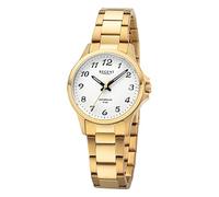 REGENT Damenuhr Stahl IPG vergoldet ⌀32mm Saphirglas Druckfaltschließe F-1461