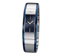 Regent Armbanduhr GM-2102 Damen Quarz Edelstahlfarben Blau