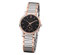 REGENT Edelstahl Damen Uhr GM-1410 Quarzuhr Armband Silber Rosegold D1URGM1410 Quarzuhr Frau