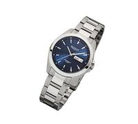 Regent Edelstahl Herren Uhr F-526 Quarzuhr Armband silber URF526