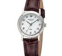REGENT Damen Armbanduhr Analog Lederarmband braun URF1443 Analoguhr