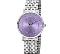 REGENT Damenuhr Stahl Zifferblatt lila 3 Bar Durchmesser 32mm Druckfaltschließe F-1491