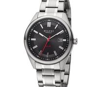 REGENT Solaruhr Edelstahl 40mm Metallband F-1540 (anthrazit)