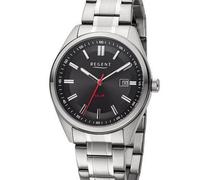REGENT Solaruhr Edelstahl 40mm Metallband F-1540 (anthrazit)
