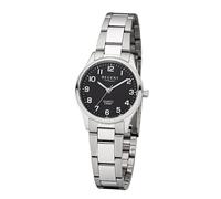 Regent Quarzuhr »UR2253412 Damen-Armbanduhr silber Analog«, (Analoguhr), Damen Armbanduhr rund, Edelstahlarmband silber