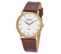 Regent F-1572 Damenuhr Quarz Braun/Goldfarben