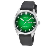 Regent F-1589 Herrenuhr Gut Ablesbar Edelstahl/Grün