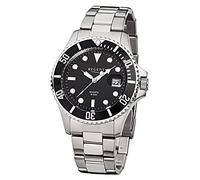 Regent F371 Uhr Herrenuhr Edelstahl 30m Analog Datum schwarz