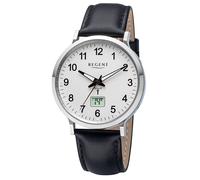 Regent FR-295 Herren-Funkuhr Gut Ablesbar Schwarz/Silberfarben