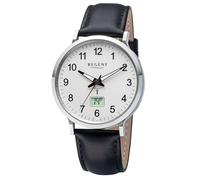REGENT FR-295 Herren-Funkuhr Gut Ablesbar Schwarz/Silberfarben Filius 11030207