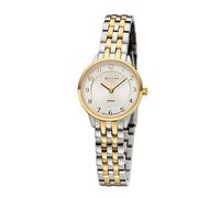 REGENT Damen Uhr GM-2127 Metallband Armbanduhr Metallarmband Analog Bicolor URGM2127 Analoguhr