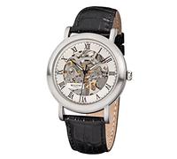 REGENT Handaufzug Uhr F1389 Stahl skelettiert