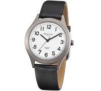 Regent Herren Analog Quarz Uhr mit Leder Armband 11190085